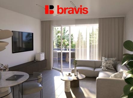 4kk_obyvak-02 | Prodej bytu, 1+kk, 30 m²