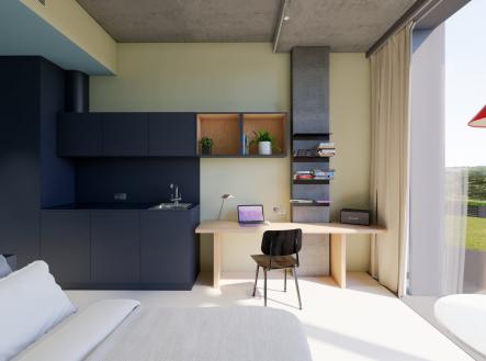 a (2) | Pronájem bytu, 1+kk, 22 m²