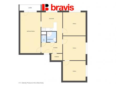 4+1 Gabriely Preissové | Prodej bytu, 4+1, 83 m²