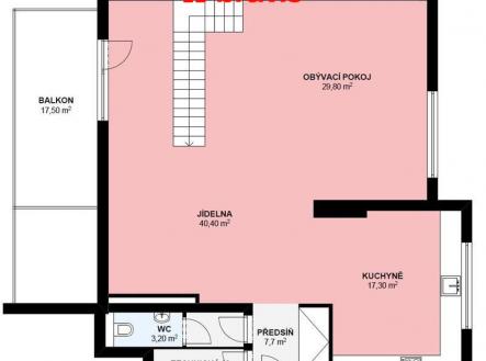 3+kk Hrozňatova 194,1 3patro.jpg | Pronájem bytu, 3+kk, 194 m²