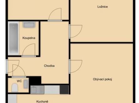Pronájem bytu, 3+kk, 78 m²