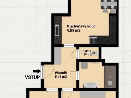 Pronájem bytu, 3+kk, 73 m²