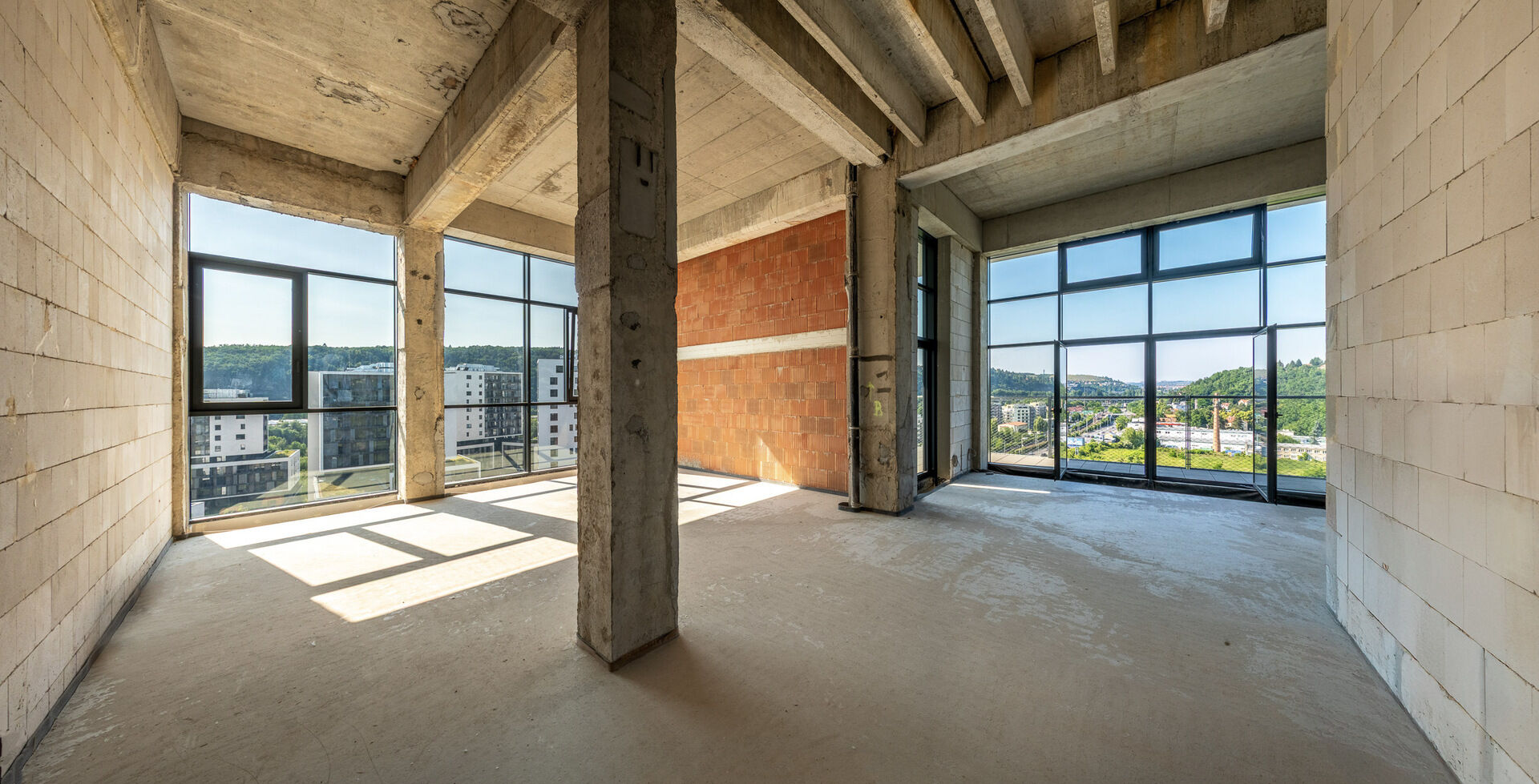Loft Vanguard, 9. podlaží, až 170,4 m2 včetně terasy, Praha 4, Modřany