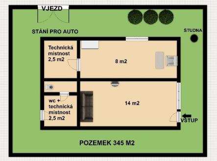 Prodej - chata/rekreační objekt, 27 m²
