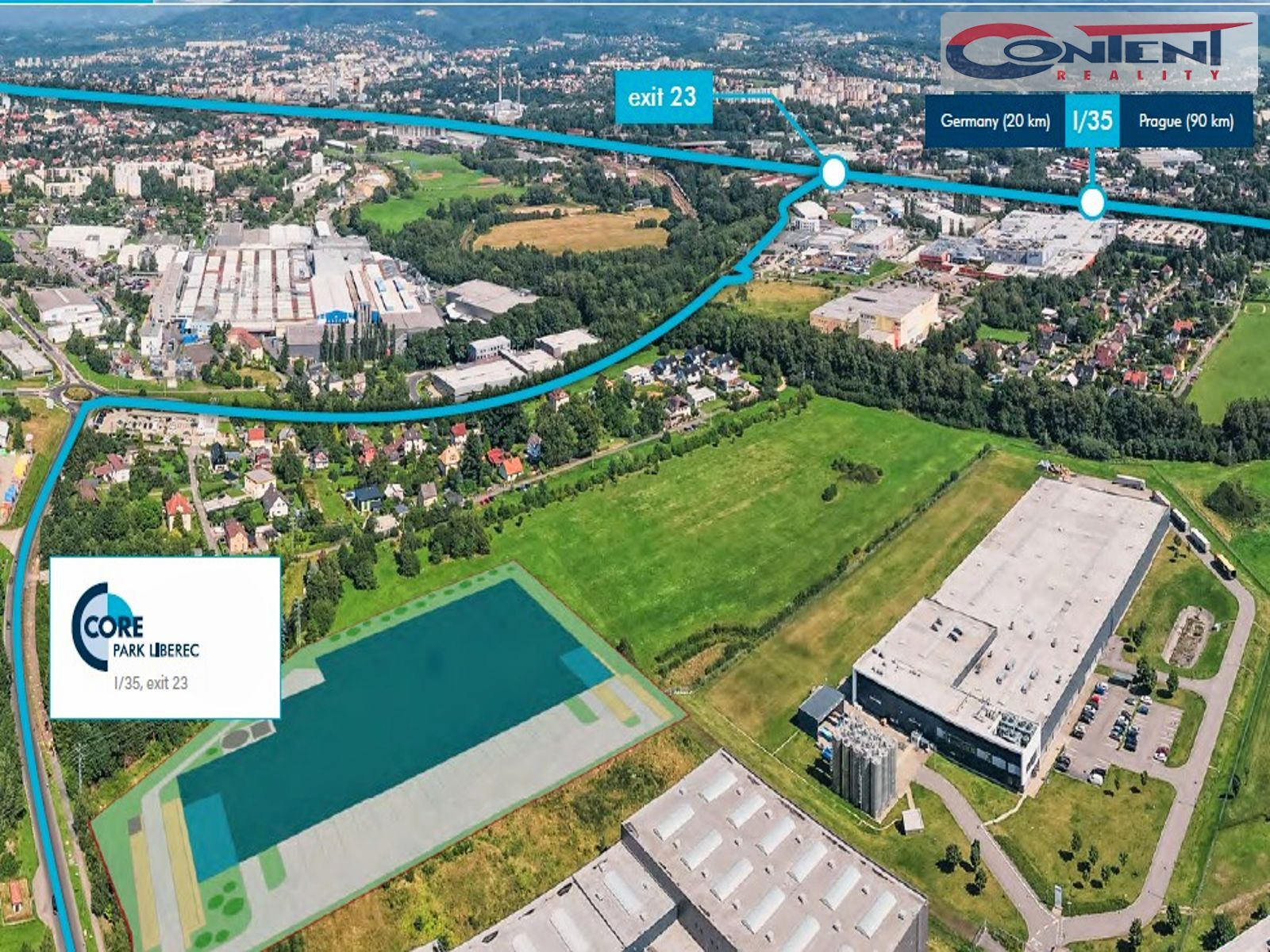 Pronájem skladu/výrobních prostor 12.534 m², Liberec