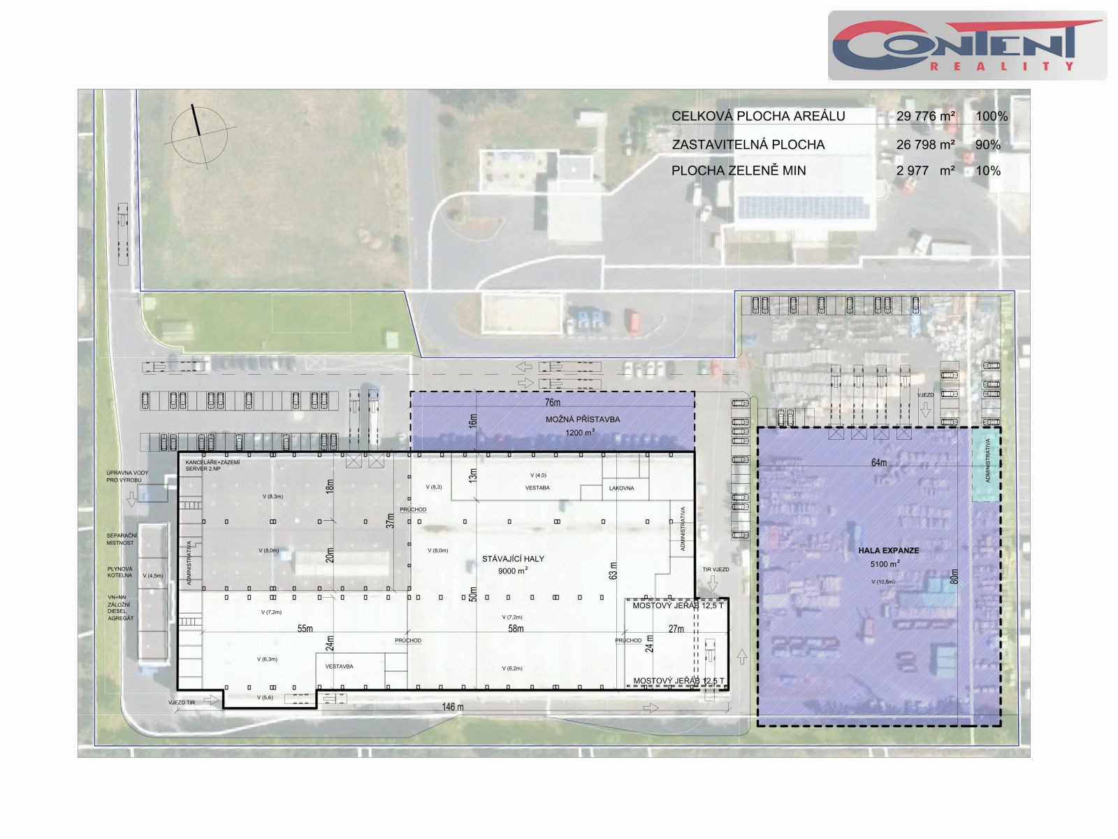 Prodej komerčního areálu 28.728 m², Domažlice 