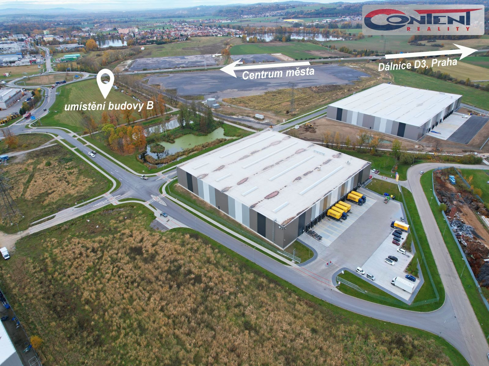 Pronájem skladu nebo výrobních prostor 8.750 m², České Budějovice, D3