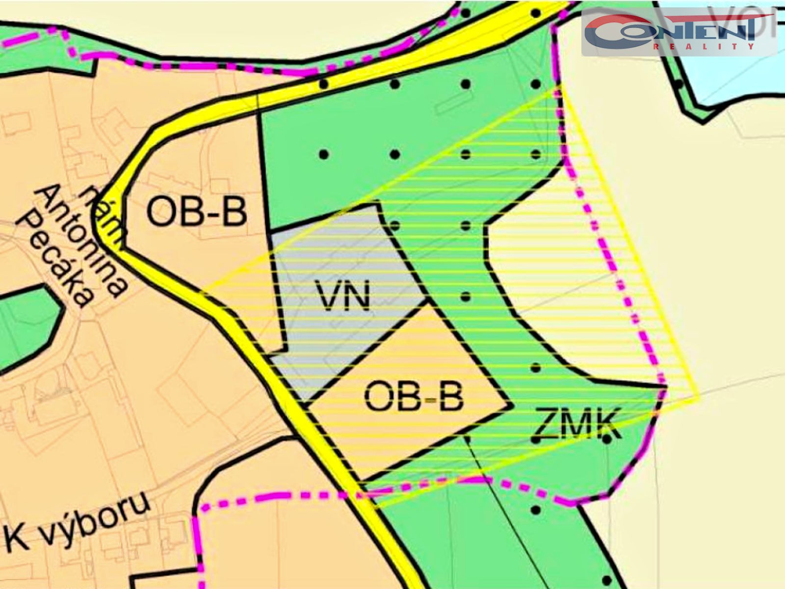 Prodej exkluzivních pozemků 26 545 m², Praha - Točná