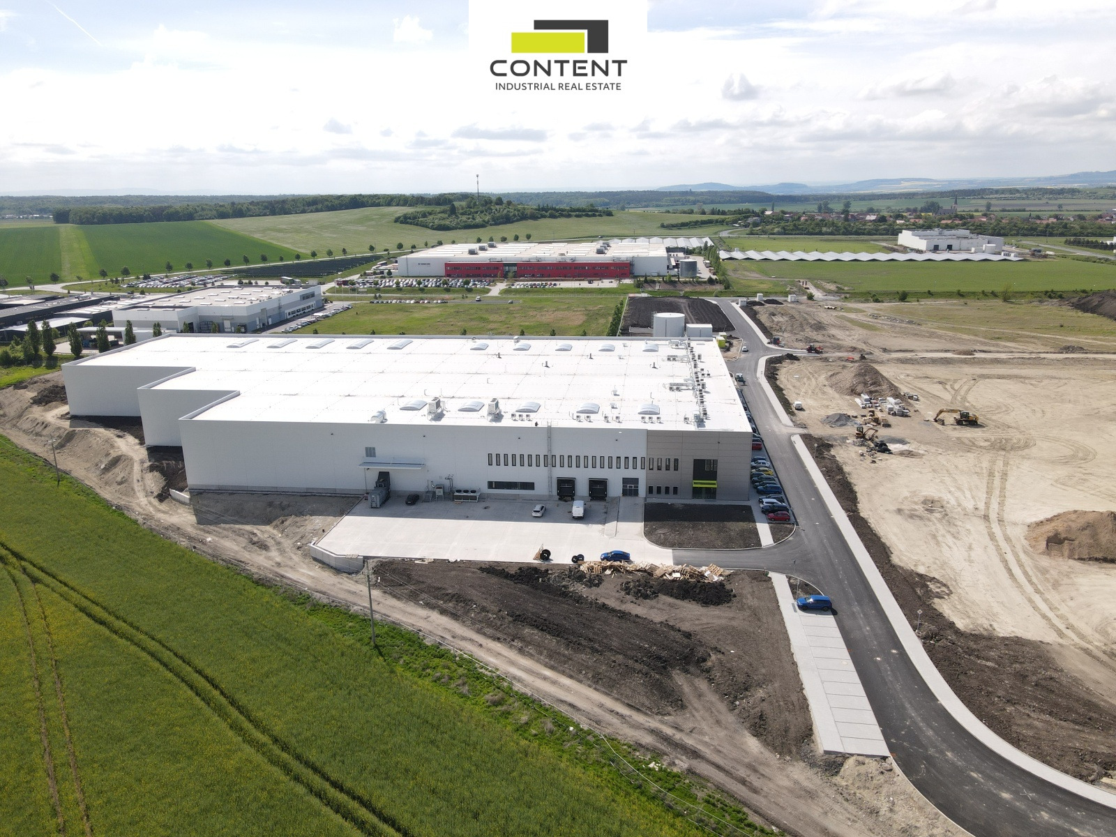 Pronájem novostavby skladu, výrobních prostor 3.504 m², Kolín, D11