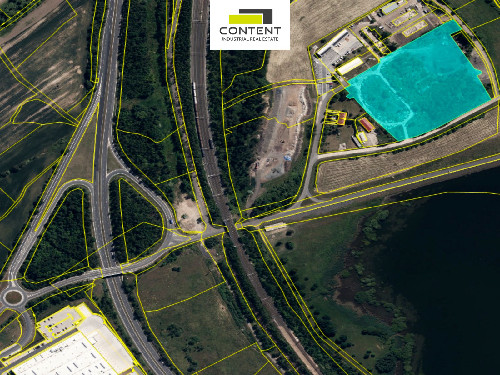 Prodej komerčního pozemku 27.899 m², Chomutov, D7