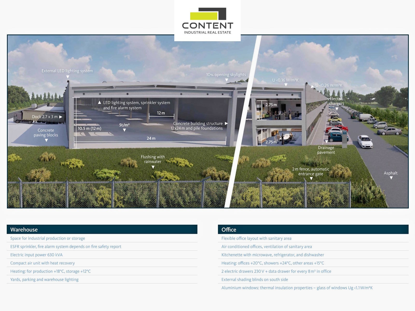 Pronájem skladu, výrobních prostor 6.179 m², Ústí nad Labem