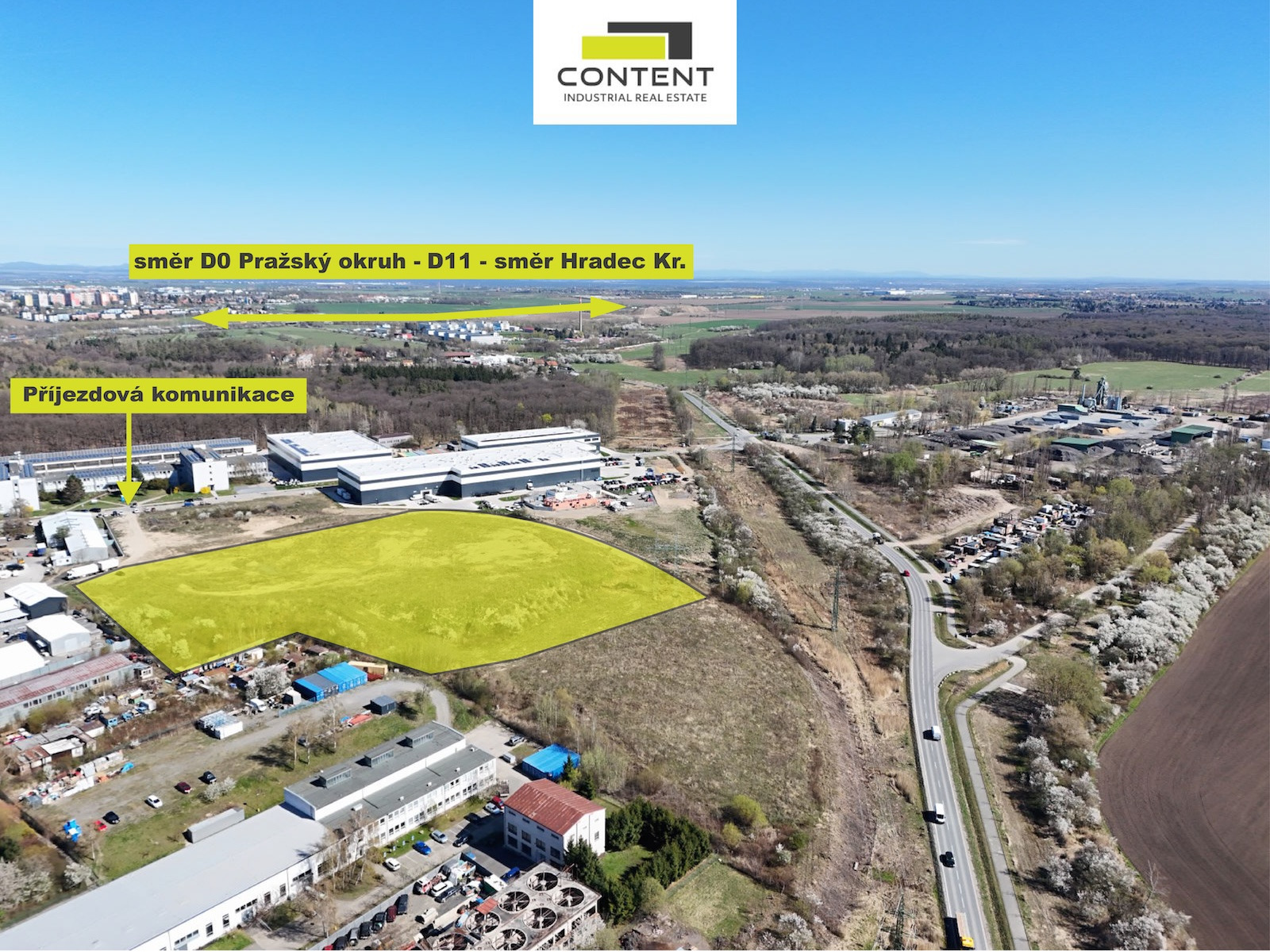 Prodej komerčního pozemku 13.383 m², Praha 9 Běchovice