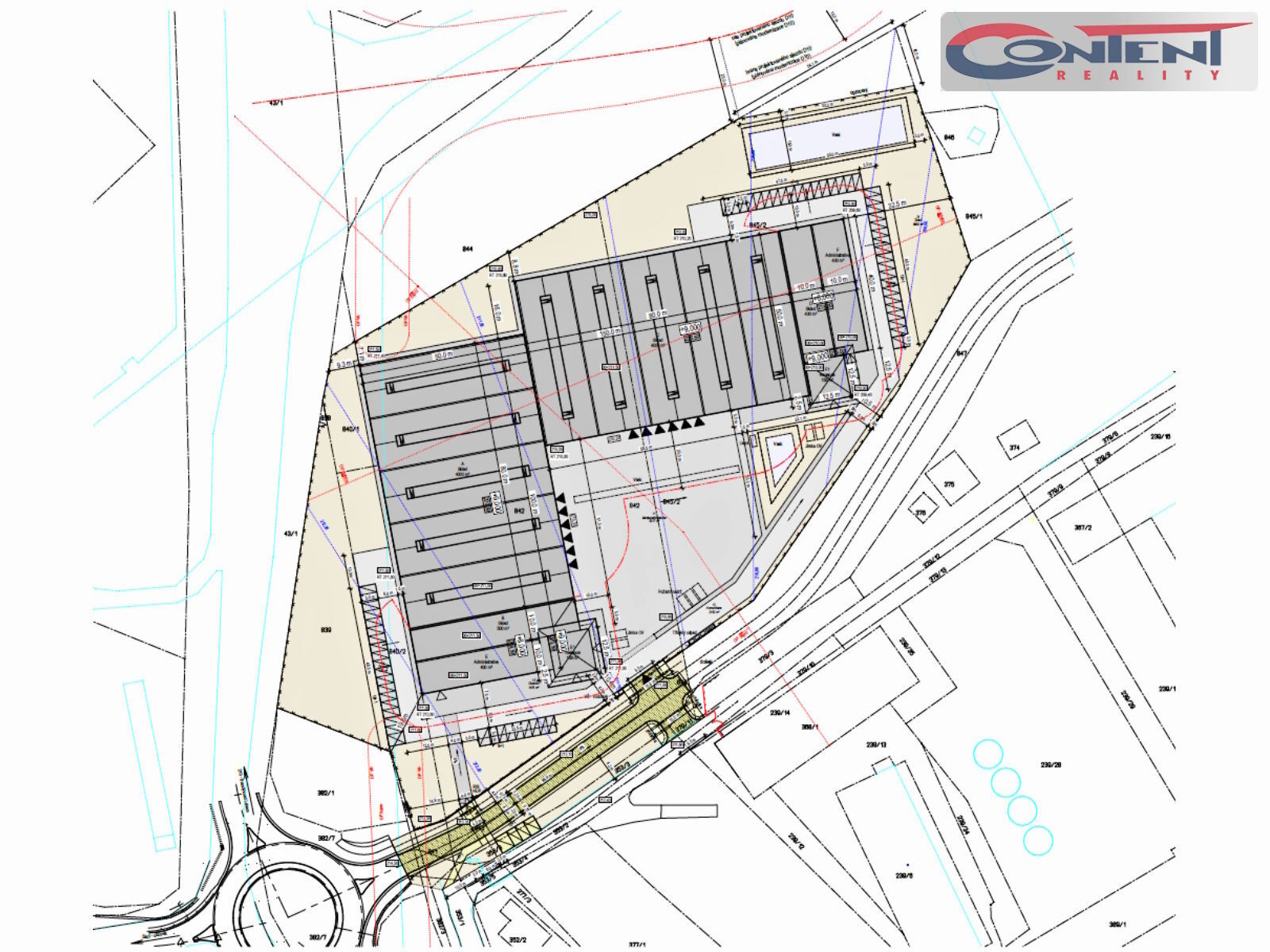 Pronájem novostavby skladu 10.000 m², Zápy, Praha-východ