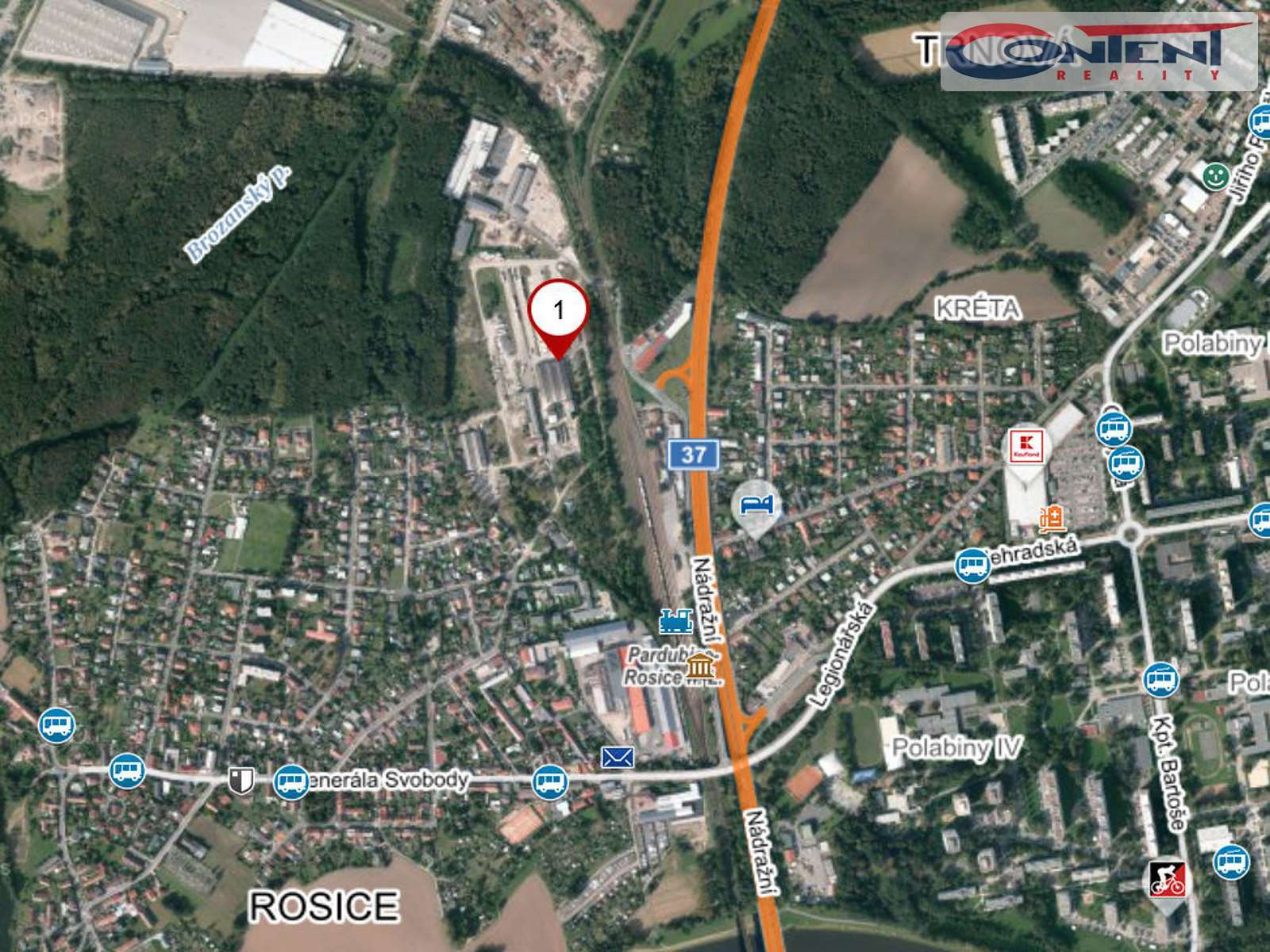 Pronájem skladu, výrobních prostor 2.500 m², Pardubice