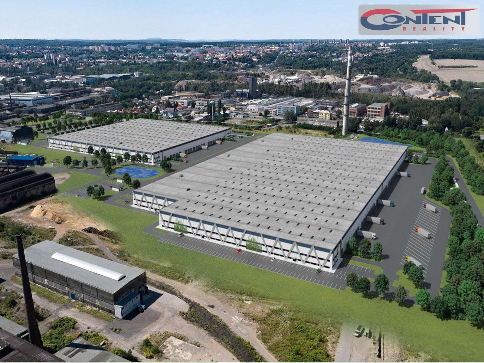 Pronájem skladu, výrobních prostor 32.855 m², Kladno