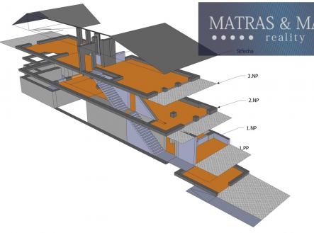 Podhájí-Axonometrie JZ | Prodej - dům/vila, 315 m²