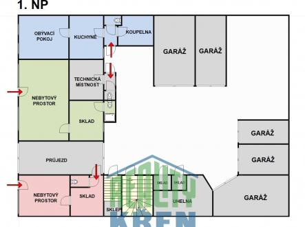 1. NP | Prodej - nájemní dům, 800 m²