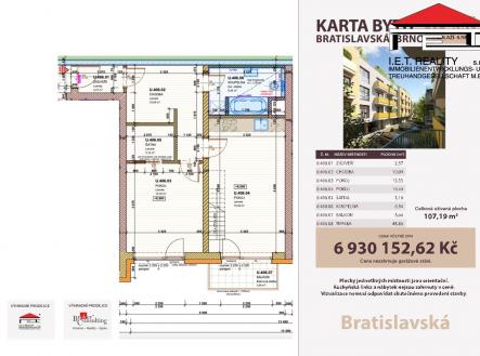 -U.406 | Prodej bytu, 2+kk, 55 m²