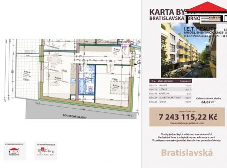 -B.502 | Prodej bytu, 2+kk, 52 m²