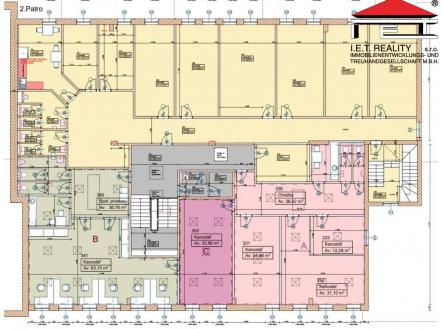 Pudorys-Sedliste-3NP | Pronájem - kanceláře, 402 m²