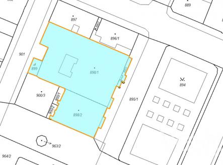 soubor komercnich budov v centru Decina na mape | Prodej - komerční objekt, obchodní centrum, 3 819 m²