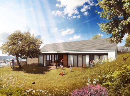 Ochoz_lokalita Pod skalkou_vilove domy_zahrada 1.jpg | Prodej - dům/vila, 205 m²