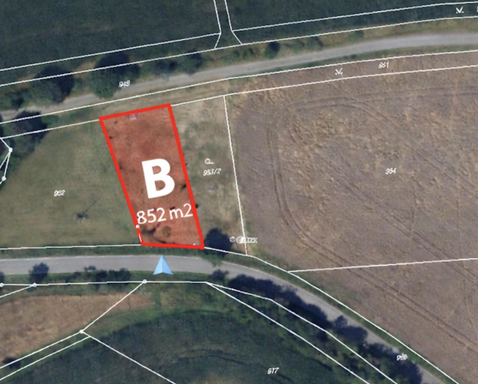 Prodej stavebního pozemku Meziříčko u Letovic rozloha 853 m²