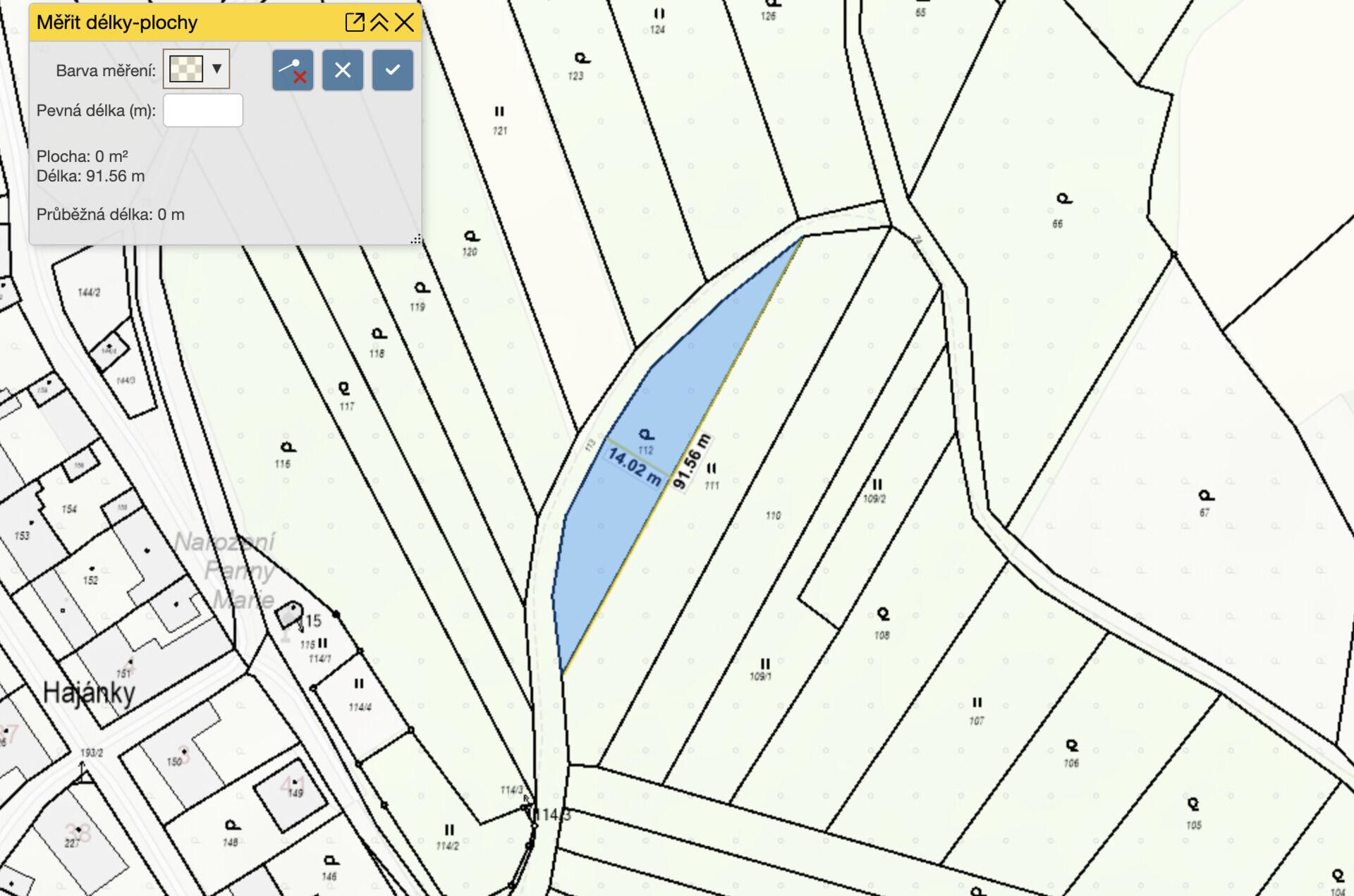 Prodej zahrady 887m²