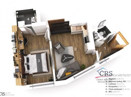 3d-layout-updatea.jpg | Prodej bytu, 2+kk, 37 m²