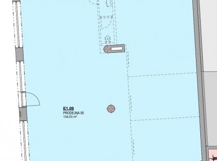 1NP Nájem | Pronájem - obchodní prostor, 134 m²