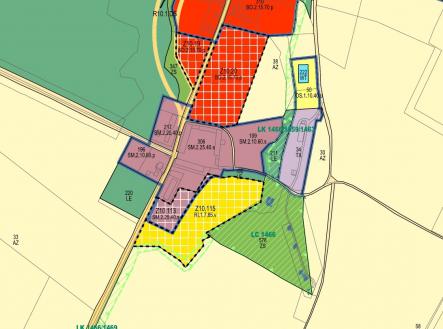 zemní plán_širší pohled | Prodej - pozemek pro komerční výstavbu, 75 968 m²