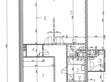 Půdorys BT Vondra | Pronájem bytu, 3+kk, 79 m²