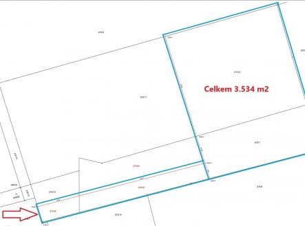 GP nový zákres | Prodej - pozemek pro komerční výstavbu, 3 534 m²