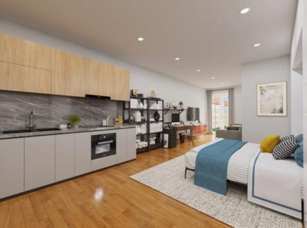 vizualizace | Prodej bytu, 1+kk, 41 m²