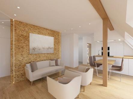 vizualizace | Prodej bytu, 2+kk, 64 m²
