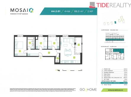 . | Prodej bytu, 4+kk, 95 m²