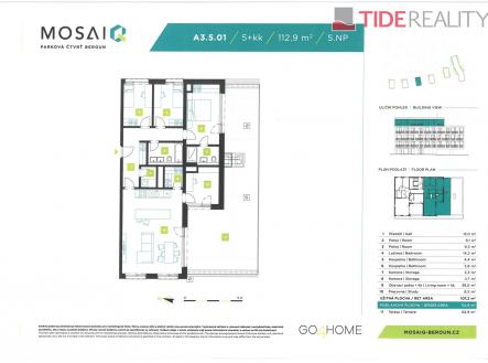 . | Prodej bytu, 5+kk, 113 m²
