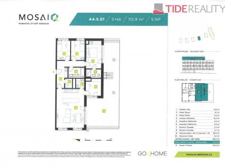 . | Prodej bytu, 5+kk, 113 m²
