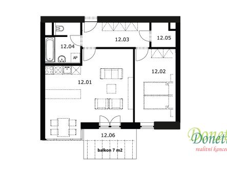 byt-c.12-pudorys.jpg | Prodej bytu, 2+kk, 60 m²