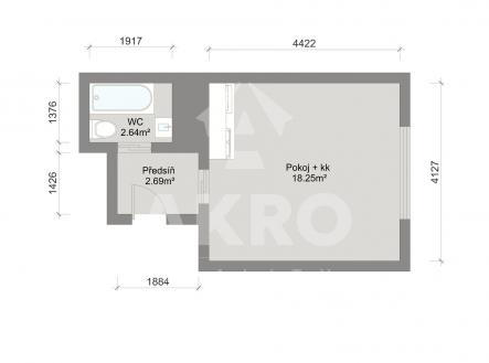 Prodej bytu, garsoniéra, 29 m²