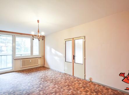 Prodej bytu 3+1 Praha 8 Troja Glowackého - obývací pokoj | Prodej bytu, 3+1, 69 m²