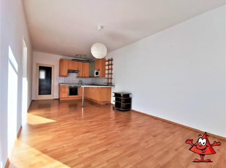 Pronájem bytu 2+KK, Praha 9, ulice Terezínská - obývací pokoj 2 | Pronájem bytu, 2+kk, 58 m²