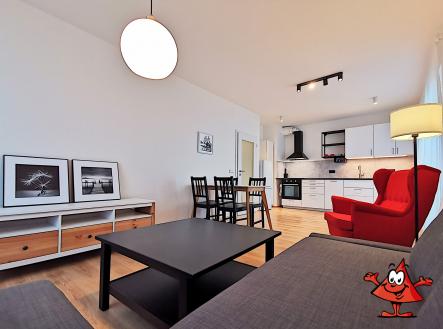 Pronájem bytu Praha 8 staré Ďáblice Křižanská - obývací pokoj II | Pronájem bytu, 2+kk, 52 m²