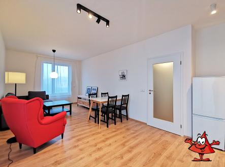 Pronájem bytu Praha 8 staré Ďáblice Křižanská - obývací pokoj | Pronájem bytu, 2+kk, 52 m²