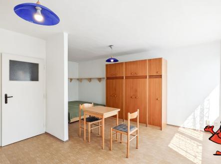 Pronájem bytu 1+kk Praha 9 Hloubětín Šestajovická - pokoj | Pronájem bytu, 1+kk, 30 m²