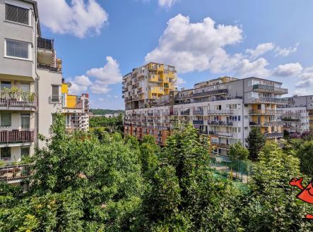 Pronájem bytu 2+kk Harfa Praha 9 - výhled | Pronájem bytu, 2+kk, 49 m²