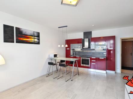 Pronájem bytu 2+kk Harfa Praha 9 - pokoj III | Pronájem bytu, 2+kk, 49 m²