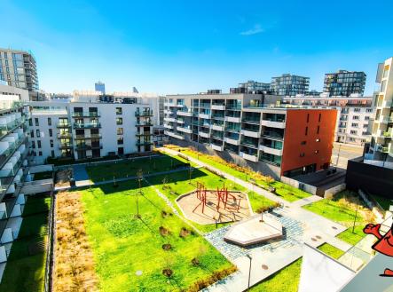 Pronájem bytu Praha 3 -Malešická 3+KK s Terasou a 2x gar - výhled | Pronájem bytu, 3+kk, 93 m²