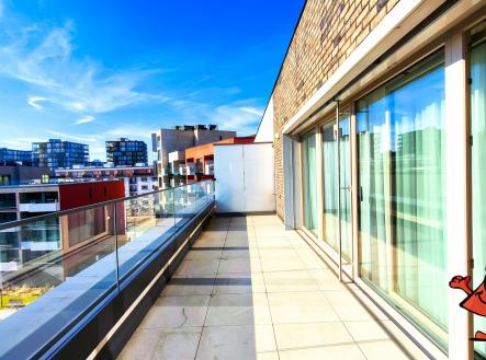 Malešická 3+KK s Terasou a 2x gar -terasa | Pronájem bytu, 3+kk, 93 m²