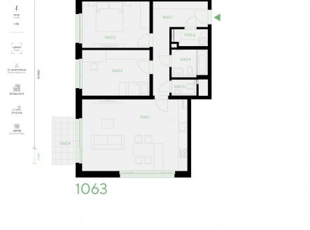 Prodej bytu, 3+kk, 87 m²